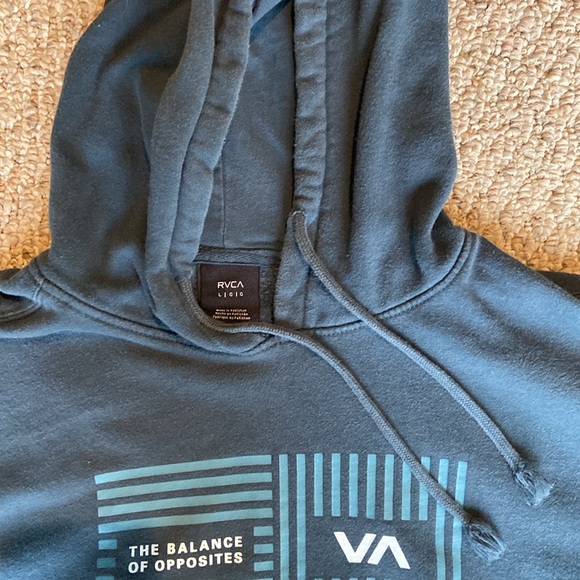 Large Blue RVCA hoodie - Picture 2 of 4